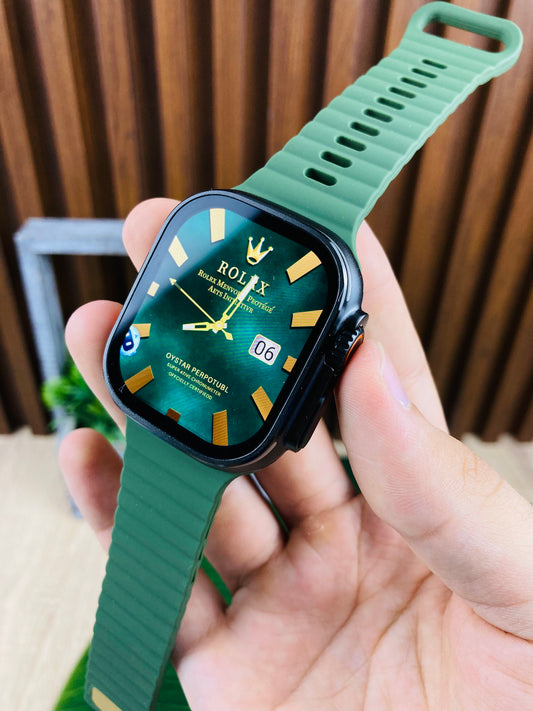 Smartwatch Ultra 2 black Rolex edition green