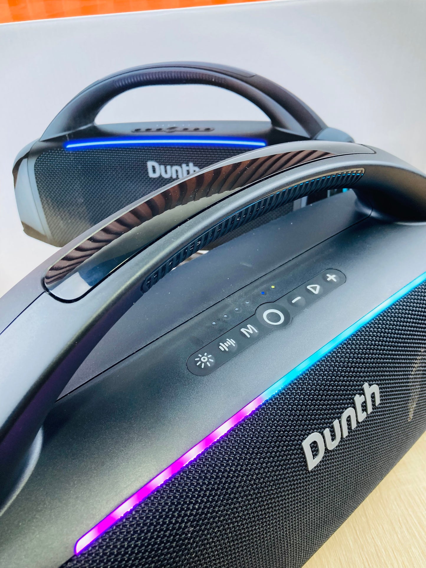 Portable speaker bass boost