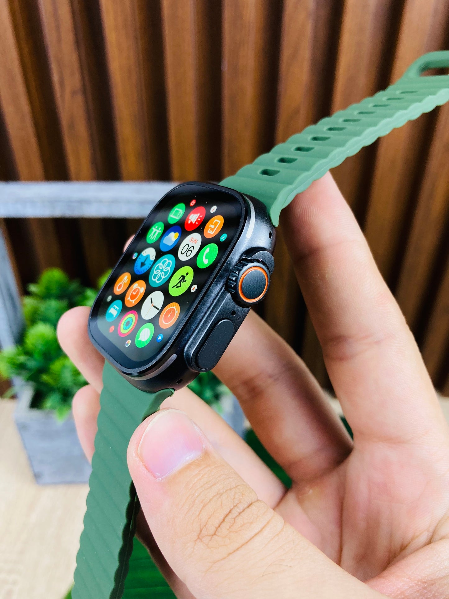 Smartwatch Ultra 2 black Rolex edition green