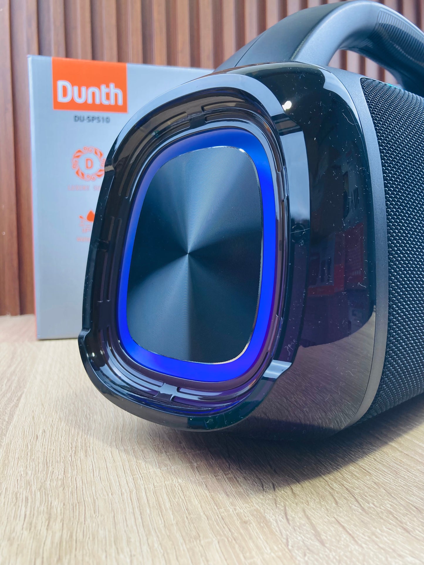 Portable speaker bass boost