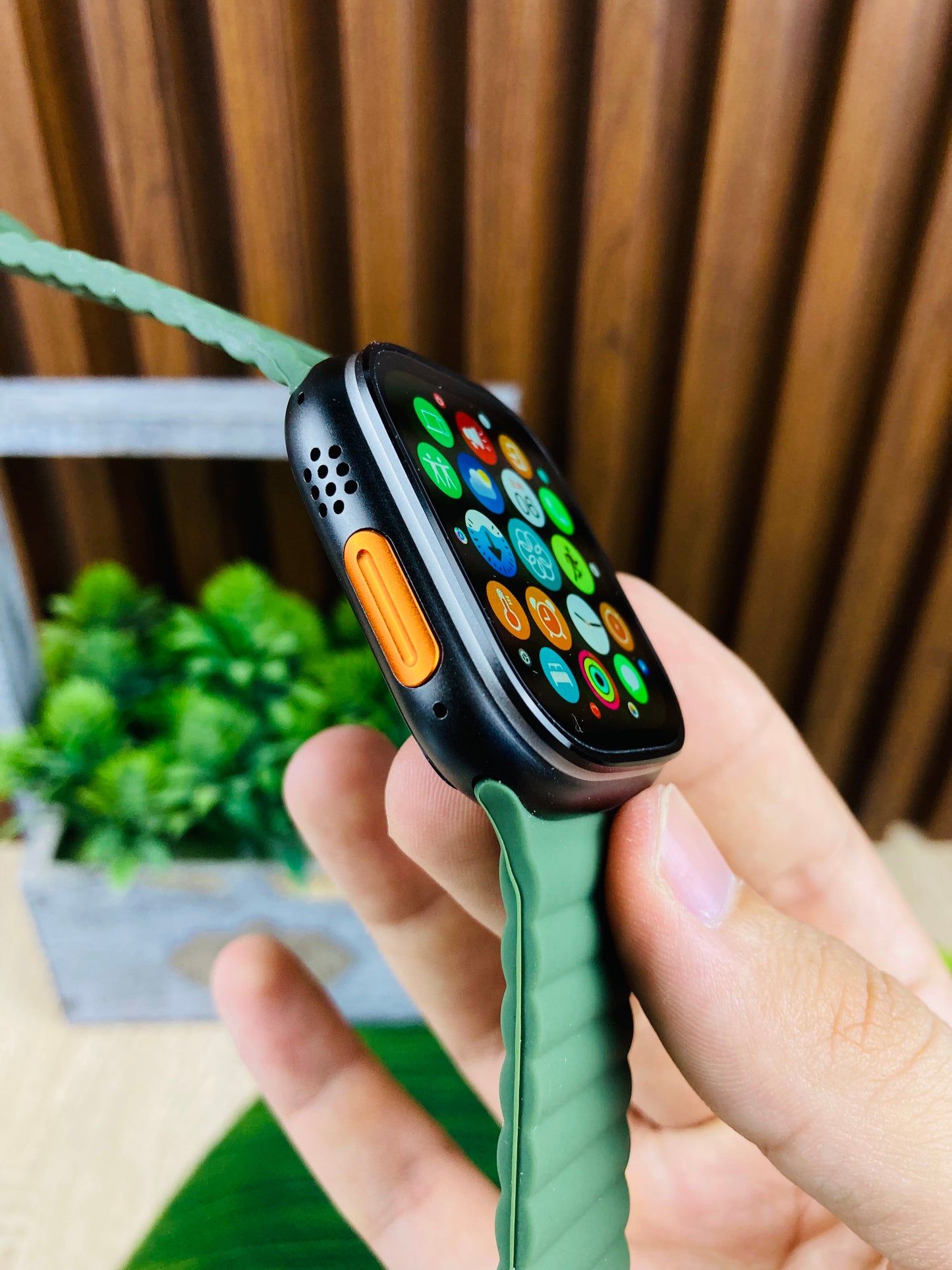 Smartwatch Ultra 2 black Rolex edition green