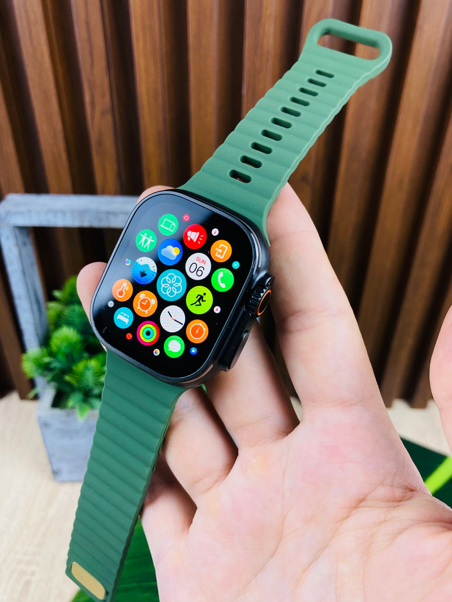 Smartwatch Ultra 2 black Rolex edition green